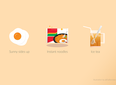 Late for lunch design gradient illustration icon icon app illustration illustrator