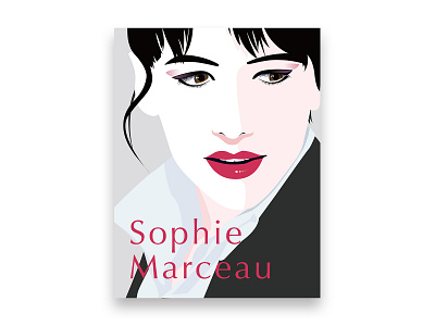 苏菲玛索 Sophie Marceau graphic design illustration