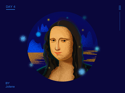 Mona Lisa Smile design illustration ui