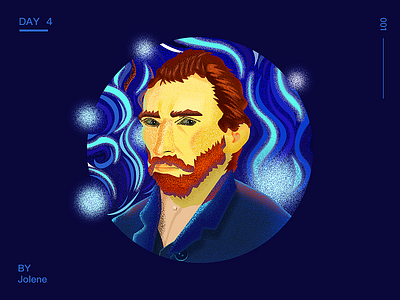 Vincent van Gogh design illustration ui