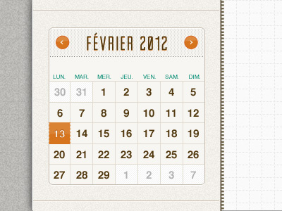 Calendar design ui
