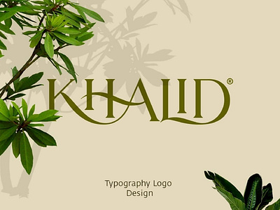 Khalid Online Hub_Typography Logo Design