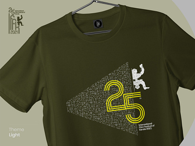 Merchandise design for 25th IFFK branding design logo merchandise tshirt typography vector