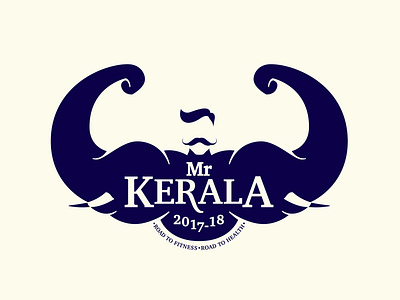 Branding _Mr Kerala_Brand mark body building branding design elephant illustration kerala logo vector