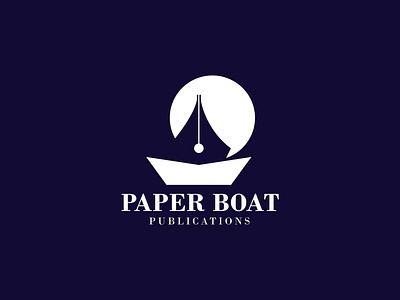 Paper Boat Logo Design branding illustrator logo publication vector