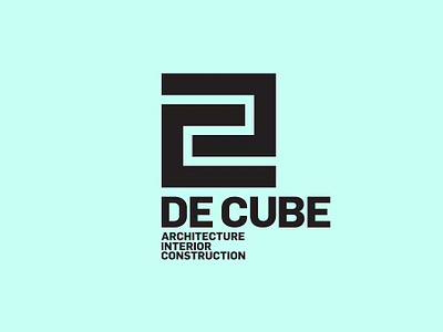 Branding _De Cube_Brandmark 2019 architechture brandmark construction logo design icon interior design logo vector
