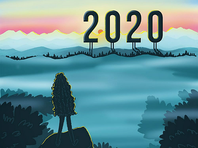 2020 2020 art artwork beginning illustration looking forward new beginnings new year