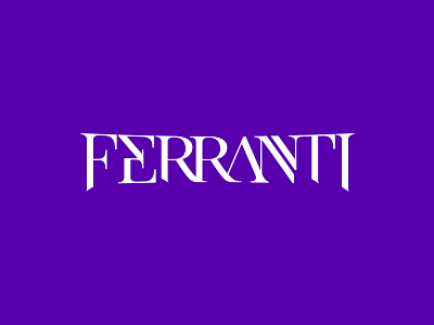 Ferranti Logo artist brand guitar player logo music musician type