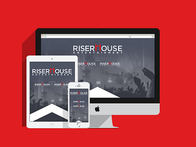 Riserhouse Entertainment Website digital music responsive web website