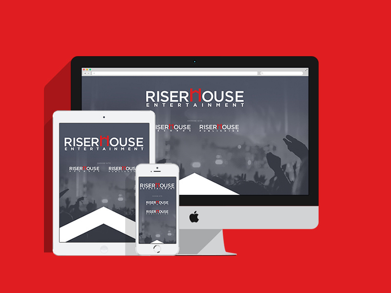 Riserhouse Entertainment Website digital web responsive music website