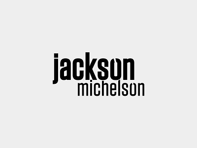 Jackson Michelson Logo artist branding font logo type