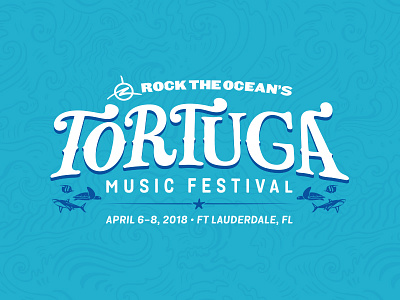 Tortuga Music Festival 2018 Branding beach branding festival fish music ocean tortuga