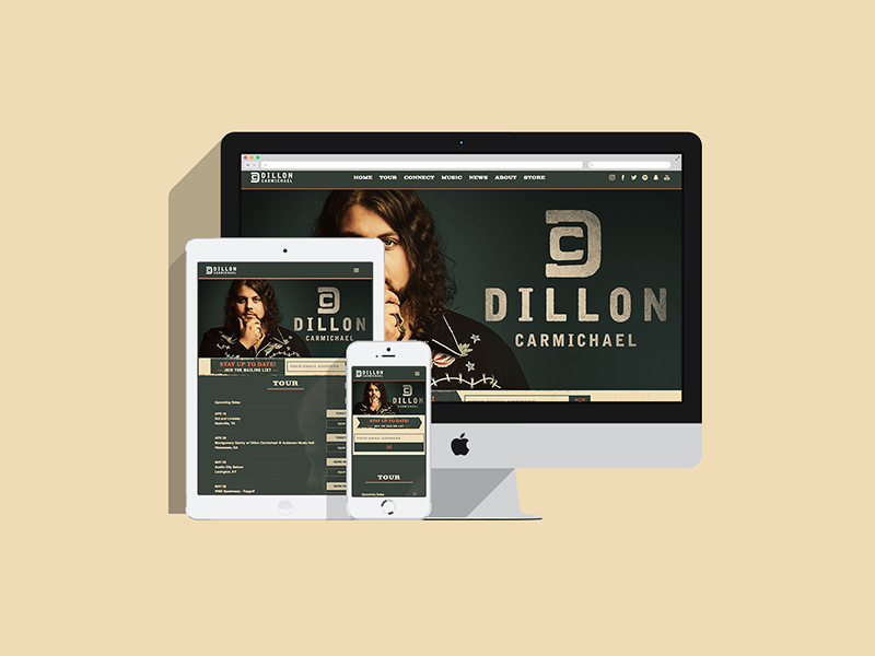 Dillon Carmichael Website nashville country artist music website