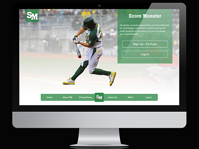 Score Monster Redesign design monster redesign responsive score sports user interface website