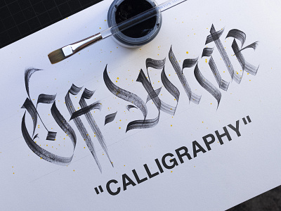 Off-White x Goldraffiti blackletter brushlettering calligraffiti calligraphy handlettering lettering off white typography