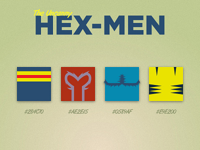 The Uncanny HEX-MEN beast color palette comics cyclops hex illustration magneto superheroes wolverine x men