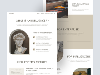 Influencer Landing Page Exploration