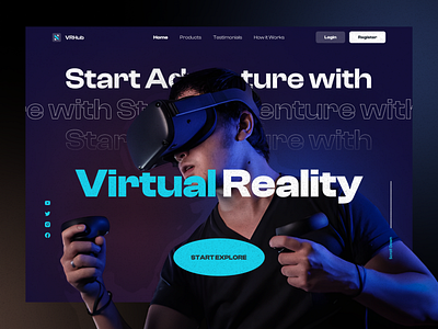 Virtual Reality Hero Section