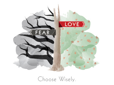You Get to Choose art design fear hope life love trees watercolor