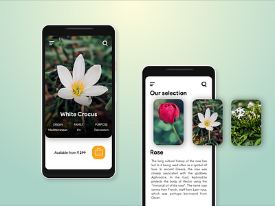 Flover: For lovers of flowers app design flower app illustration uidesign uiux