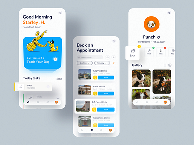 Pet Caring App Design