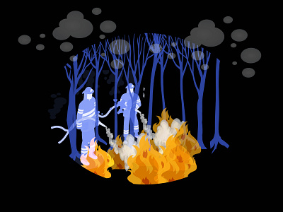 FireFighter animals app branding color firefighter forest human illustration life moods safety save storytale ui ux