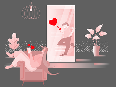 Dating app dating human illustration love moods socialdistancing storytale ui ux vector