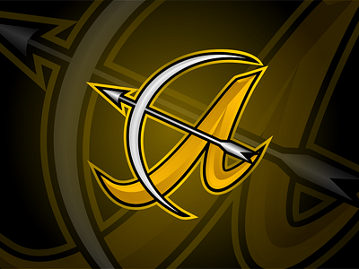 Artemis Esport design e sport icon initial logo