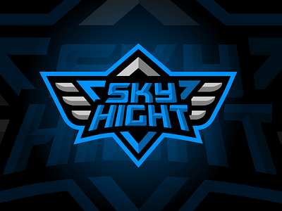 SKY HIGHT design e sport icon initial logo