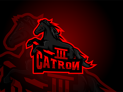Catron design e sport icon initial logo
