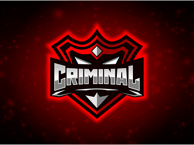 Criminal design e sport icon initial logo