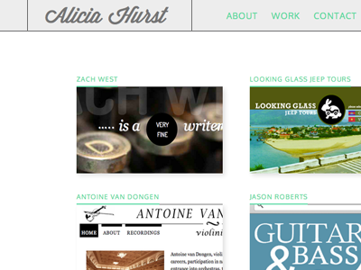 Alicia Hurst Rejected Portfolio Design 2 design portfolio rejected website