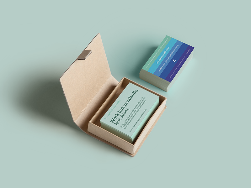 Fayetteville Coworking Business Cards by Alicia Hurst on Dribbble