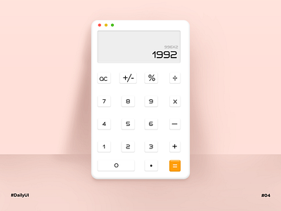 #004 | Calculator dailyui ui