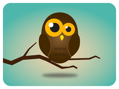 Owl branch card eyes halloween illustrator lol owl tree vector wings