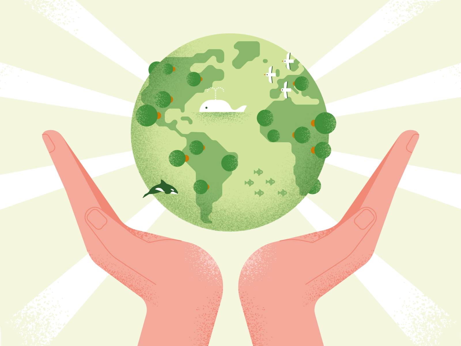 Illustrated Style Frame for Neptune by Magdalena Kozikowska on Dribbble