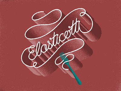 Elasticotti lettering typography