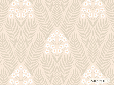 Chamomile design floral flower graphic design hand drawn pattern seamless wallpaper