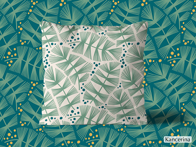Horsetail design fabric design fabric pattern floral hand drawn packaging pattern surface vector