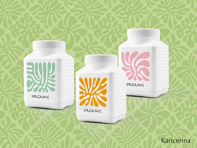 Organic shapes abstract branding design graphic design hand drawn logo organic pattern vector