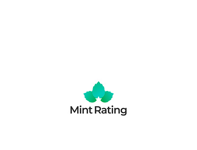'Mint Rating' Logo ideas green ideas leaf logo mint mint green rate rating star