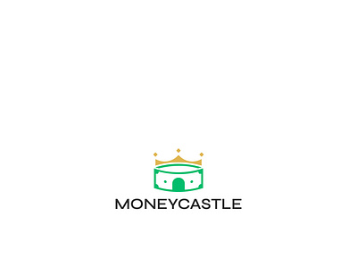 Money Castle Logo betting app cash castle crown dollar king kingdom logo money money app palace stadium