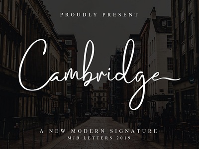 Cambridge Modern Signature Font
