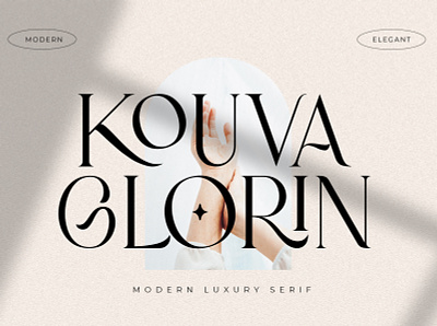 Kouva Glorin - Modern Serif Font branding branding design business branding fashion graphic design logos logotype modern font packaging serif font