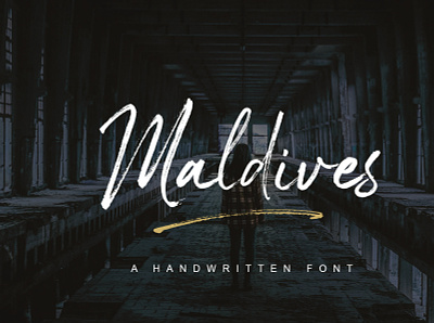 Maldives Handbrush Font branding business card font logo packaging poster