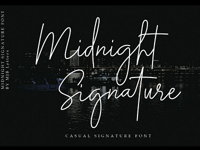 Midnight Signature Font branding logos magazine posters quotes social media posts special event wedding designs