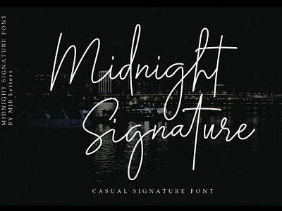 Midnight Signature Font