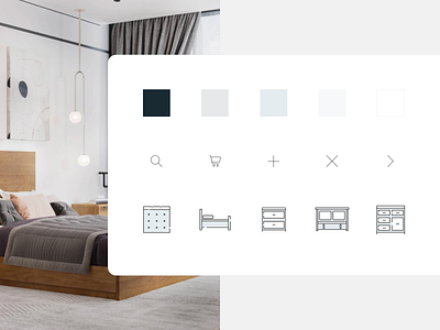 Furbysh Custom UI Elements branding color ecommerce furniture illustration ui ui design webdesign