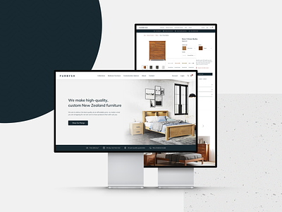 Furbysh Homepage clean ecommerce furniture ui uidesign ux uxdesign web design