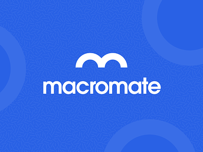 Macromate Branding blue branding clean color fitness illustration logo sports sports logo typography vector
